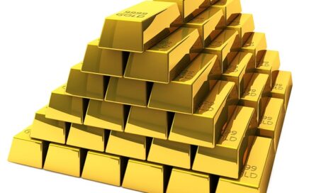 gold bars representing lost money