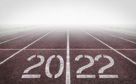 Parking lot in fog with 2022 across 2 spaces