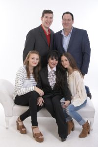 Picture of a family with an adult child and two younger children courtesy Pixabay